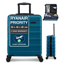 Cabin Max Cabin Suitcase Large for Ryanair, Easyjet 55x40x20 Hand Luggage