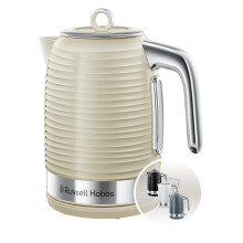 Russell Hobbs Inspire Electric Kettle, 1.7L, Fast Boil, Cream, 24364