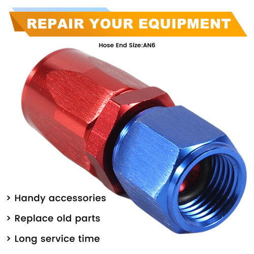 STRAIGHT Turbo Oil Feed Hose Fitting:AN6 8mm 2