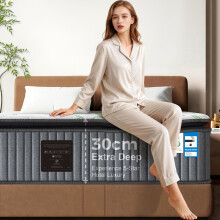 NineLan Luxe Pillow Top Small Double Mattress 4FT, Orthopaedic Hybrid 7-Zone Pocket Sprung Mattress for Back Pain Relief, Cooling Gel Memory Foam