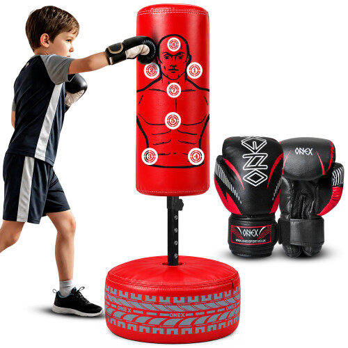 Free Standing Bag Punching Gloves Kids MMA on OnBuy