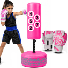 Boxing Gloves Free Standing Bag Children Gym