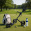 Premium 3 Wheeled Golf Push Trolley Golf Essentials Lightweight Foldable 3