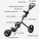 Premium 3 Wheeled Golf Push Trolley Golf Essentials Lightweight Foldable 7