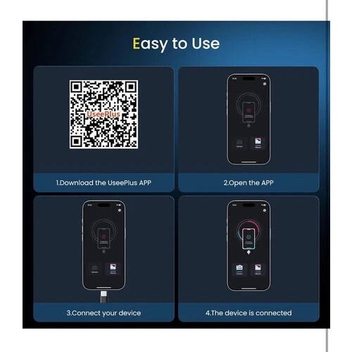 Forkoda DN200 1920P HD Endoscope Camera 5m Cable 8 LED for Android iOS IP67 2