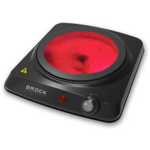Plaque de cuisson de table - BROCK - HPI 3001 BK - Infrarouge - Commande mécanique - 1200 W