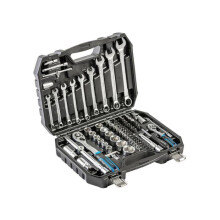 Werkzeugset - HÖGERT TECHNIK - HT1R225 - 85 Teile - CRV-Stahl - 72Z-Ratsche