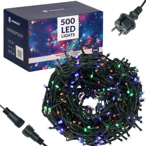 LED-garland - SPRINGOS - Springos CL0526 - Multicolor - 500 LED - Lengte >10 m