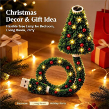 Magical Christmas Tree USB Projector Light Holiday Projector Flexible Tree Lamp for Ceiling Bedroom Home Party Decor