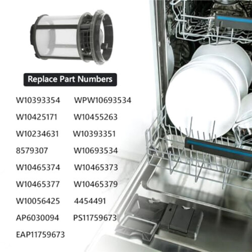 WPW10463906 W10872845 Dishwasher Filter Replacement Kit Fits for  Kitchen Appliance Accessories 2
