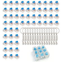 55 PCS Clickers for 3D Prints, Mechanical Keyboard Switches with 3-Pin, Clicky Keyboard Fidget Set