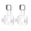 2PCS Wall Mount Bracket for Eero 6+ Dual-Band Mesh Wi-Fi 6+ Router Sturdy Socket Bracket Space Saving Wire Management 1