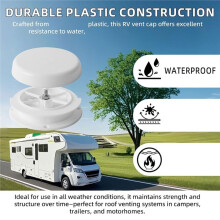 Mushroom Style RV Roof Vent Cap,Universal RV Attic Mushroom Plumbing Vent Cover Replace for Campers Trailer Ceiling Roof