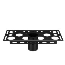 Suporte para Caixa de Correio para Poste Redondo de 2-3/8", Suporte de Metal Resistente para Uso Residencial e Comercial
