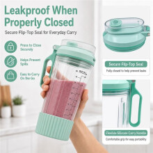 For Blast Max Blender BC251 Replacement Set Container and Lid 22oz Replacement Cup with Leak Proof Lid and Boots B