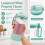 For  Blast Max Blender BC251 Replacement Set Container and Lid 22oz Replacement Cup with Leak Proof Lid and Boots B 4