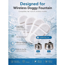 Wireless Dog Water Fountain Filter: Filter for Selene Replacement 4L & 7L for Selene Wireless Doggy Fountain 4L & 7L
