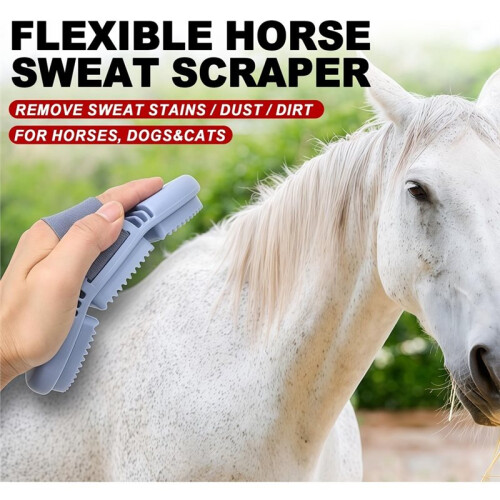 Pente Flexível e Dobrável para Escovação de Cavalos e Cães com Design Ergonômico 2
