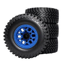 RED SPIDER 1/10 RC Short Course Truck Tires and Wheels Set, 113mm RC Tyres RC Car Replacement Parts for Slash, Baja, Losi