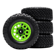 RED SPIDER Conjunto de Pneus e Rodas 1/10 RC Short Course Truck, Pneus RC de 113 mm, Peças de Reposição para Carros RC Slash, Baja e Losi, Na Cor