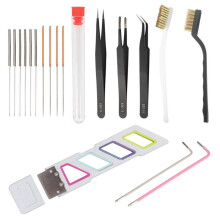 3D Printer Cleaning and Maintenance Kit with Nozzle Cleaning Needles Brushes Tweezers Pliers for Nozzle Unclogging