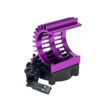 Dissipador de Calor com Ventoinha de Resfriamento para Motor Elétrico de Carro RC 380 390, Compatível com Os Modelos para 124017, 124016 e