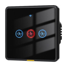 Tuya WiFi Väggmonterad Radaravkännande Touchströmbrytare Fjärrstyrd Belysningsknapp 3-Gängig 10G Strömbrytarpanel EU A