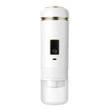 Handheld Portable Wireless Coffee Maker Heating Extraction with Digital Display Capsule Coffee Cup for Hikers Campers A