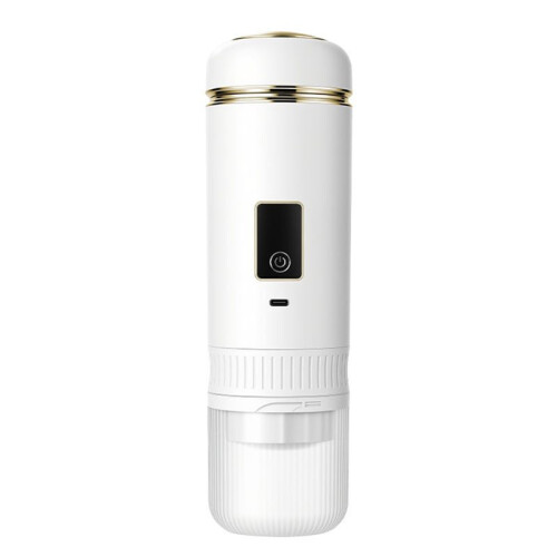 Handheld Portable Wireless Coffee Maker Heating Extraction with Digital Display Capsule Coffee Cup for Hikers Campers A