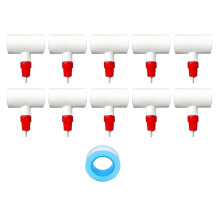 10 Stuks Drinknippels en T-Stukken voor Kippen, Doe-Het-Zelf Drinksysteem voor Kippen, Automatisch Drinksysteem voor Pluimvee, Ganzen en Konijnen