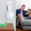 For Eero Mesh WiFi Router Wall Mount Bracket with Cable Storage Function Stable Easy Install Wall Mount Outlet Holder 5
