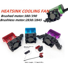 Dissipador de Calor com Ventoinha de Resfriamento para Motor Elétrico de Carro RC 380 390, Compatível com Os Modelos para 124017, 124016 e