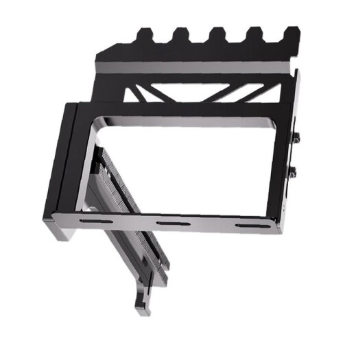 PCIe GPU Vertical Mounting Bracket Aluminum Alloy for PCIe 3.0/4.0/5.0 Riser Cable  Card Steering Mount A 2