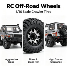 RED SPIDER 4Pcs Metal 1.9" Beadlock Wheels Rim Hub for 1/10 RC Crawler Car Axial SCX10 90046 AXI03007 VS4-10 Redcat Gen8