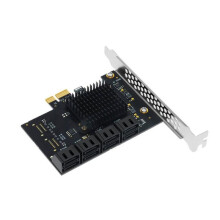 Placa de Expansão PCIe para , Multiplicador de 8 Portas, Controlador PCI Express X1, Adaptador 3 para HDD/SSD, Riser PCI-e SATA3