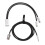 1.7m Dual-Device 2-in-1 Braided Cable Suitable for Gaming Keyboard & Mouse Black 1