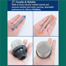 (2+4+2) Verpakkingen Airless Spuitfilterset - 288716 Pompinlaatfilter, 288749 60 Mesh, 288750 100 Mesh Filters