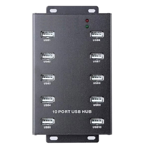10  Industrial USB HUB with Power Adapter Syncs Data Transfer A-300 for Bitcoin Miner Cryptocurrency Mining EU-PLUG