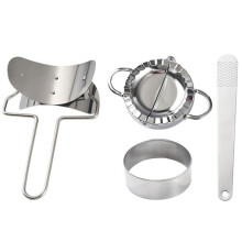 Stainless Steel Dumpling Maker Set - Easy Dough Cutter & Mold for Perfect Homemade Dumplings, Wontons, and Pastries