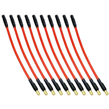 10Pcs Motor Extension Cable 3.5mm Banana 16AWG Soft Silicone Wire for Model Aircraft Red