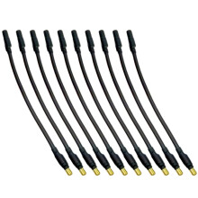 10Pcs Motor Extension Cable 3.5mm Banana 16AWG Soft Silicone Wire for Model Aircraft Black