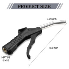4Pcs Air Gun Blower Pistol Grip Blow Nozzle Tool, Pneumatic Air Blower for Compressor, Metal Nozzle Extension Workshop