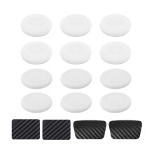 12 Pièces de Capuchons de Rechange pour Joysticks pour PS5/ pour PS4 - Poignées Antidérapantes - Accessoires de Réparation B
