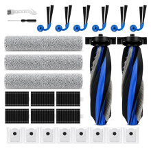 Kit de Peças de Reposição para Aspirador e Esfregão Robô para para Deebot T90 Pro Omni/ X9S PRO Omni/ T90 Omni, Escovas Principais, Sacos de