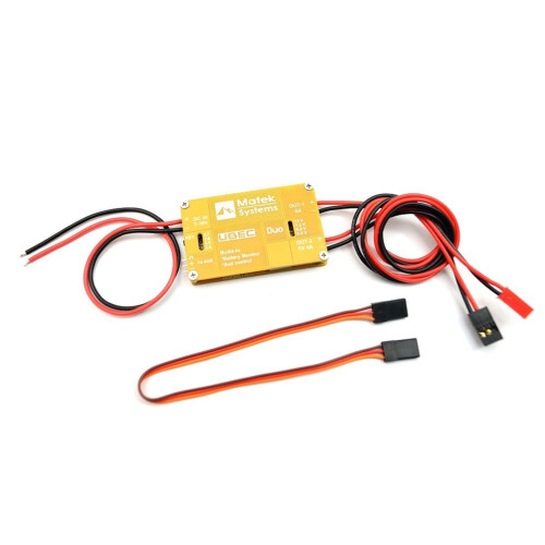 MATEK Dual BEC 4A+4A UBEC with Remote  for FPV Drones, Helicopters, Flight Controllers - Stable Power Supply