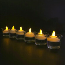 12PCS Flameless LED Floating Candles LED Floating Tealights Battery Water Activated Tealights for Weddings Pool Party