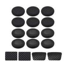 12 Pezzi di Cappucci di Ricambio per Joystick per Controller per PS5 / per PS4, Impugnature Antiscivolo per Levette Analogiche, Accessori di