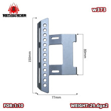 RED SPIDER 1/10 RC Crawler Upgrade Parts Footboard Side Pedal dla Axial SCX10 90046 - Realistyczny Akcesorium do Samochodu Wspinaczkowego w Kolorze