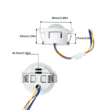 AC85-265V PIR Motion Sensor Delayed Automatic Control for Incandescent -Saving Ceiling and LED Light