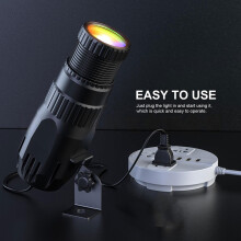 10W RGBW LED Pinspot Stage Light with Remote Manual Focus Pinspot Light for DJ Disco Party Bar Club Show Wedding